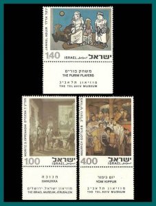 Israel 1975 Paintings, MNH #567-569,SG604-606