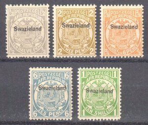 Swaziland #1, 3 to 6 MINT NH C$338.50 +++