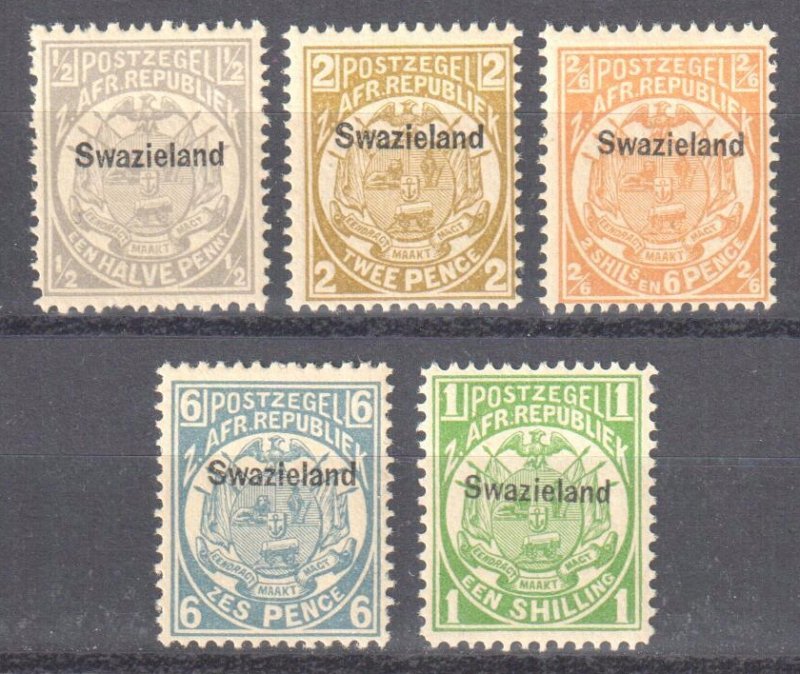 Swaziland #1, 3 to 6 MINT NH C$338.50 +++