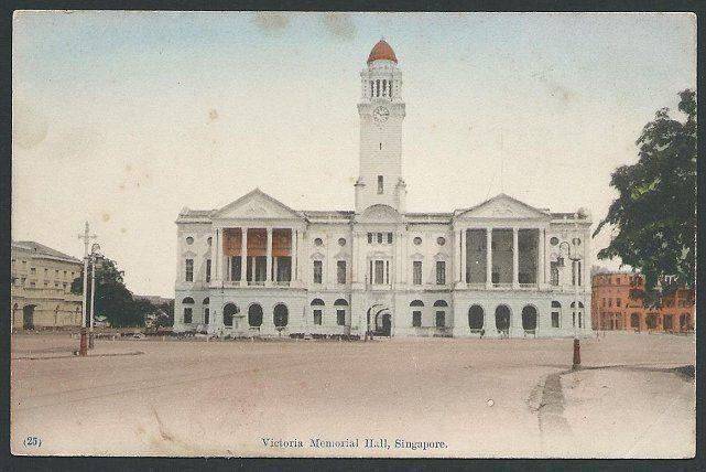 SINGAPORE c1910 postcard VICTORIA MEMORIAL HALL, unused....................43634