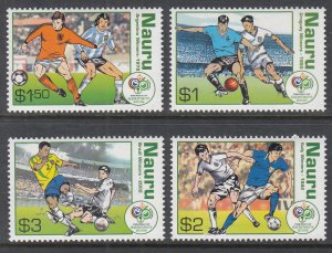 Nauru 552-555 Soccer MNH VF