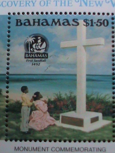 BAHAMAS STAMP-1992  500TH ANNIVERSARY OF DISCOVER NEW WORLD MNH S/S SHEET