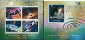 Stephen Hawking In Memoriam Physics Space Science Madagascar MNH stamp set