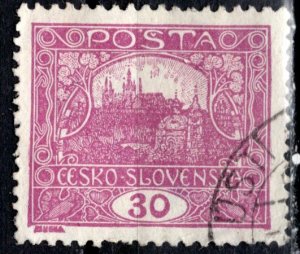 Czechoslovakia; 1919: Sc. # 47: Used Single Stamp