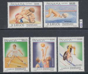 XG-AI453 PANAMA - Sports, 1987 Panamerican Indianapolis Games, Tennis MNH Set