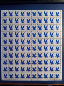 US Makeup postage - G rate-Dove  (.03c) issued 1994. Sheet of 100 stamps