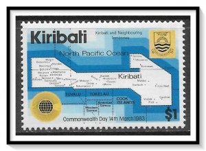 Kiribati #421 Map MNH