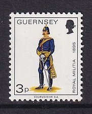 Guernsey   #100   MNH  1974  Miltia   3p