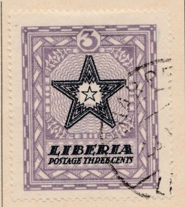 LIBERIA 1923 3c Used Stamp A29P48F39072-