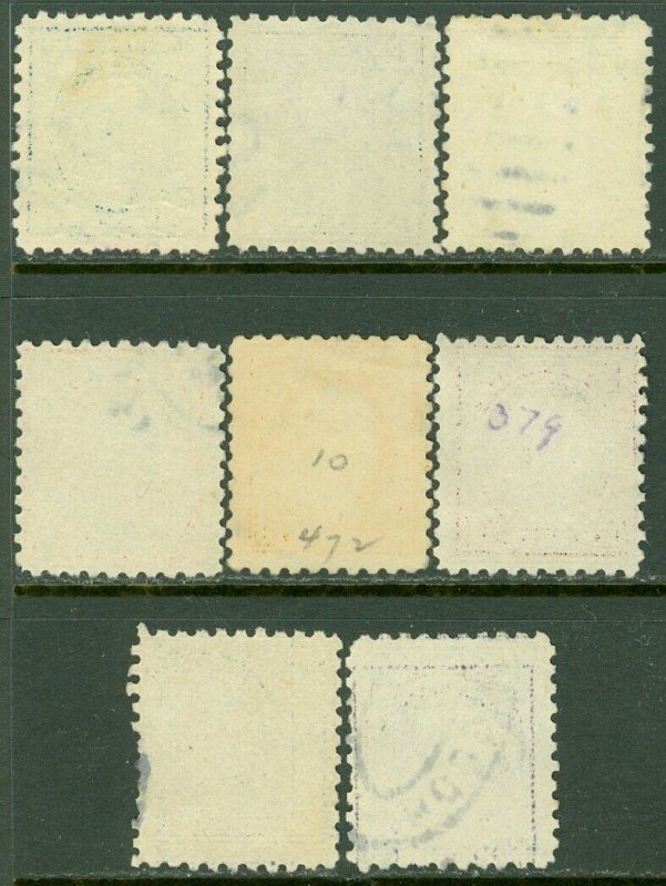 EDW1949SELL : USA 1913-15 Scott #428, 30-33, 435, 38, 40 Used. Clean Catalog $49