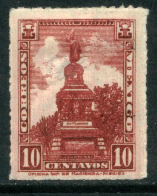 MEXICO 655, 10¢ Cuauhtemoc MONUMENT UNUSED, H OG. VF