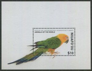 Niuafo'ou 2018 SG484 $10 Parrot MS MNH