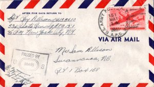 United States A.P.O.'s 6c Transport 1945 U.S. Army Postal Service, A.P.O. 151...