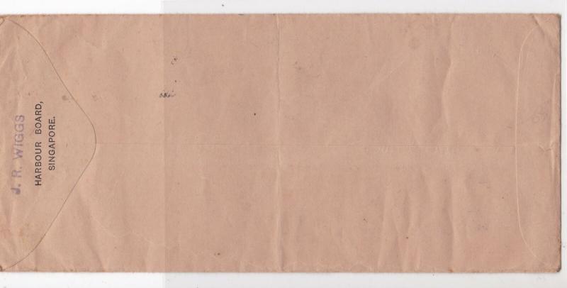 Straits Settlements Malaya 1937 Airmail by K.L.M. Multiple Stamps Cover Rf 33217