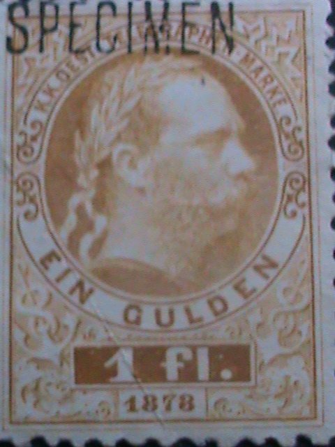 AUSTRIA-SPECIMENT-1878-OVER 143 YEAR OLD-AUSTRO-HUNGARIAN MONARCHY STAMP MNH