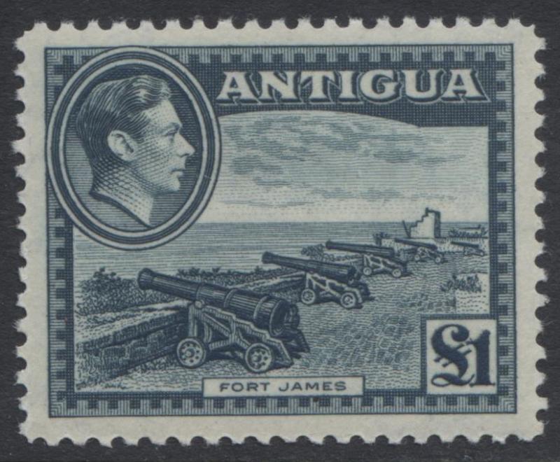 Antigua - Scott 95 - KGVI -  Definitivet -1948 - MVLH -  Single 1 pound - Stamp