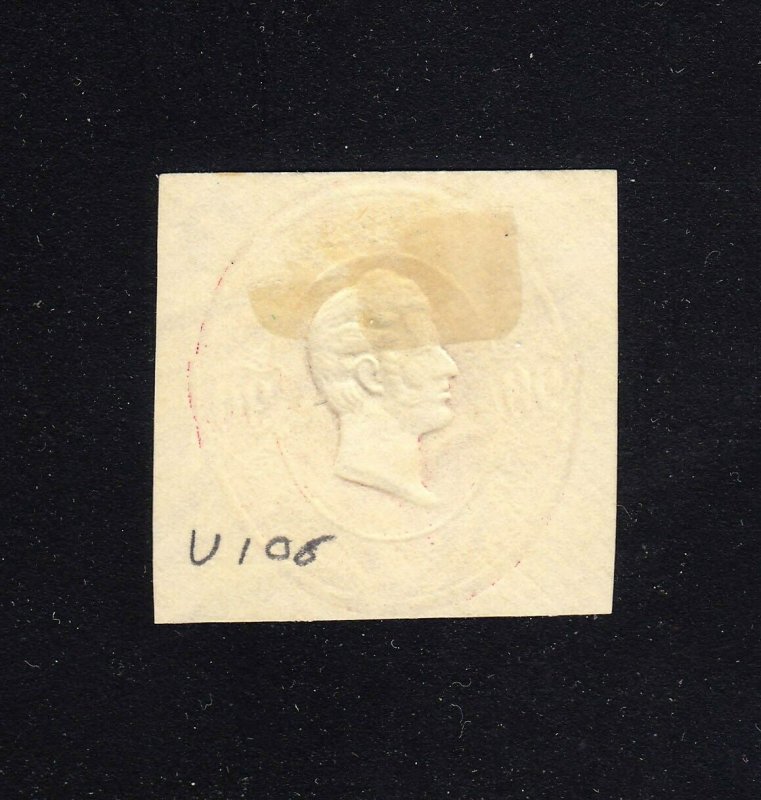 U106 90c Mint Cut Square, Cat $350.00