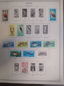 collection on pages Albania 1966-79 mostly common CTO GX: CV $160