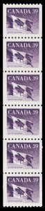 Canada Scott 1194B Strip of 6 (1990 ) Mint NH VF M