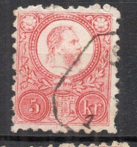Hungary 1871-72 Early Issue Fine Used 5kr. NW-193411