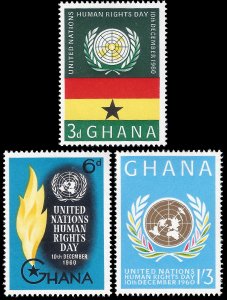 Ghana 1960 Sc 89-91 M lh