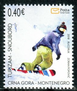 291 MONTENEGRO 2018 - Tourism - Snowboarding - Skiing - MNH Set