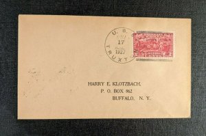 1927 USS Truxton Navy Cover China to Buffalo New York