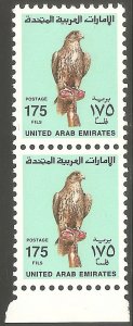 UNITED ARAB EMIRATES UAE Sc# 304 MNH FVF Pair Falcon