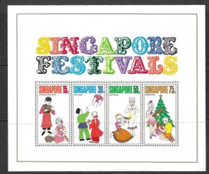 SINGAPORE SGMS159 1972 FESTIVALS MNH