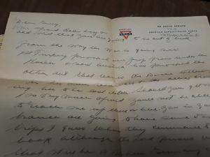 World War one -  3 Page Letter