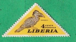 LIBERIA SCOTT#343 1953 4c HORNBILL - MNH