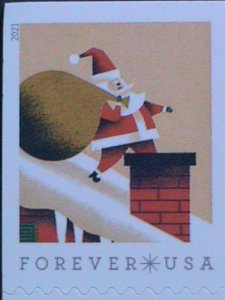 ​UNITED STATES-VISIT FROM ST.NICK-CHRISTMAS MNH PLATE BLOCK FOREVER STAMPS VF