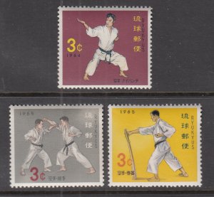 Ryukyu Islands 125-127 MNH VF