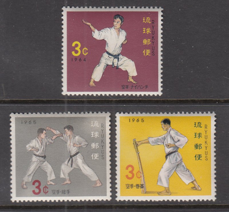 Ryukyu Islands 125-127 MNH VF