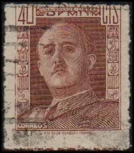 Spain 712 - Used - 40c Gen. Francisco Franco (1942)