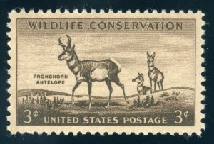 US Stamp #1078 Wildlife Conservation 3c - PSE Cert - SUP 98 - MOGNH - SMQ $60.00 