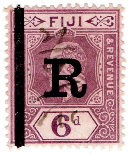 (I.B) Fiji Revenue : Stamp Duty 6d (1910)