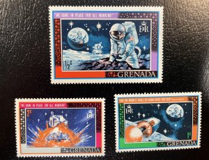 Grenada #328,329,330 Moon Landing MNH