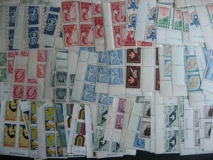 Canada 200 different MNH plate blocks, 1940s to 1970s era, nice group here!