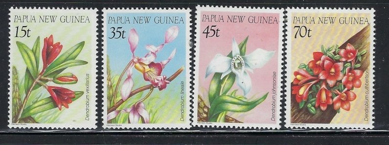 Gambia 651-54 MNH 1986 Orchids