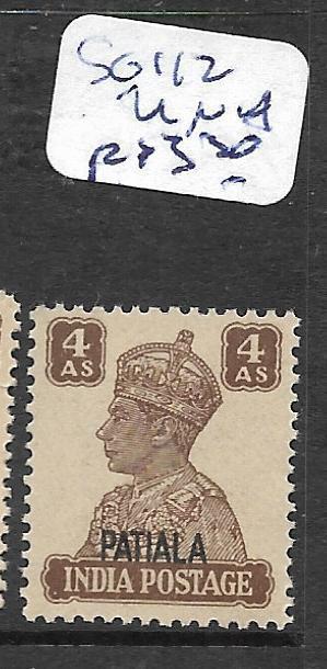 INDIA PATIALA (PP1702B)  KGVI 4A  SG 112 MNH