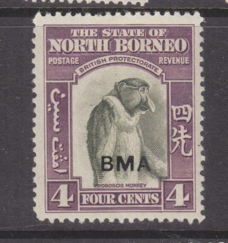 NORTH BORNEO, 1945 BMA Proboscis Monkey 4c., lhm.