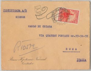 60017 -  ARGENTINA - POSTAL HISTORY -  STAMP on COVER to ITALY :  OIL 1936