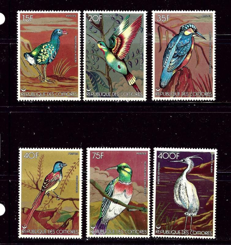 Comoro Is 285-90 MNH 1978 Birds