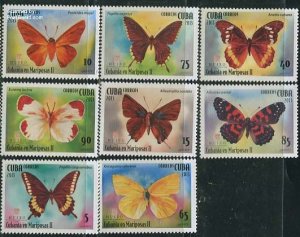 Cuba 2013, Butterflies 8v, MNH