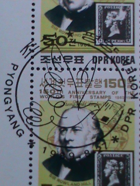 ​KOREA-1989 SC#2860-STAMPS SHOW LONDON'89 CTO FULL SHEET VERY FINE