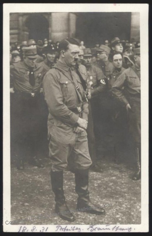 3rd Reich Germany Hitler 1931 Braunschweig  RPPC Cover USED 112630