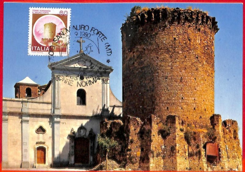aa3270 - ITALY - POSTAL HISTORY - Maximum Card 1980 ARCHITECTURE Castle CASTELLI