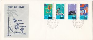 Tokelau #  33-36, South Pacific Commission 25th Anniversary, First Day Cover