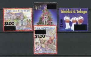 Trinidad & Tobago 2016 MNH Christmas Trees Angels OVPT 4v Set Stamps 